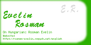 evelin rosman business card